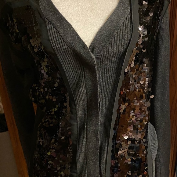 Women’s Vera Wang Sequined Cardigan - Picture 3 of 10